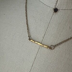 Elegant Gold Bar Necklace